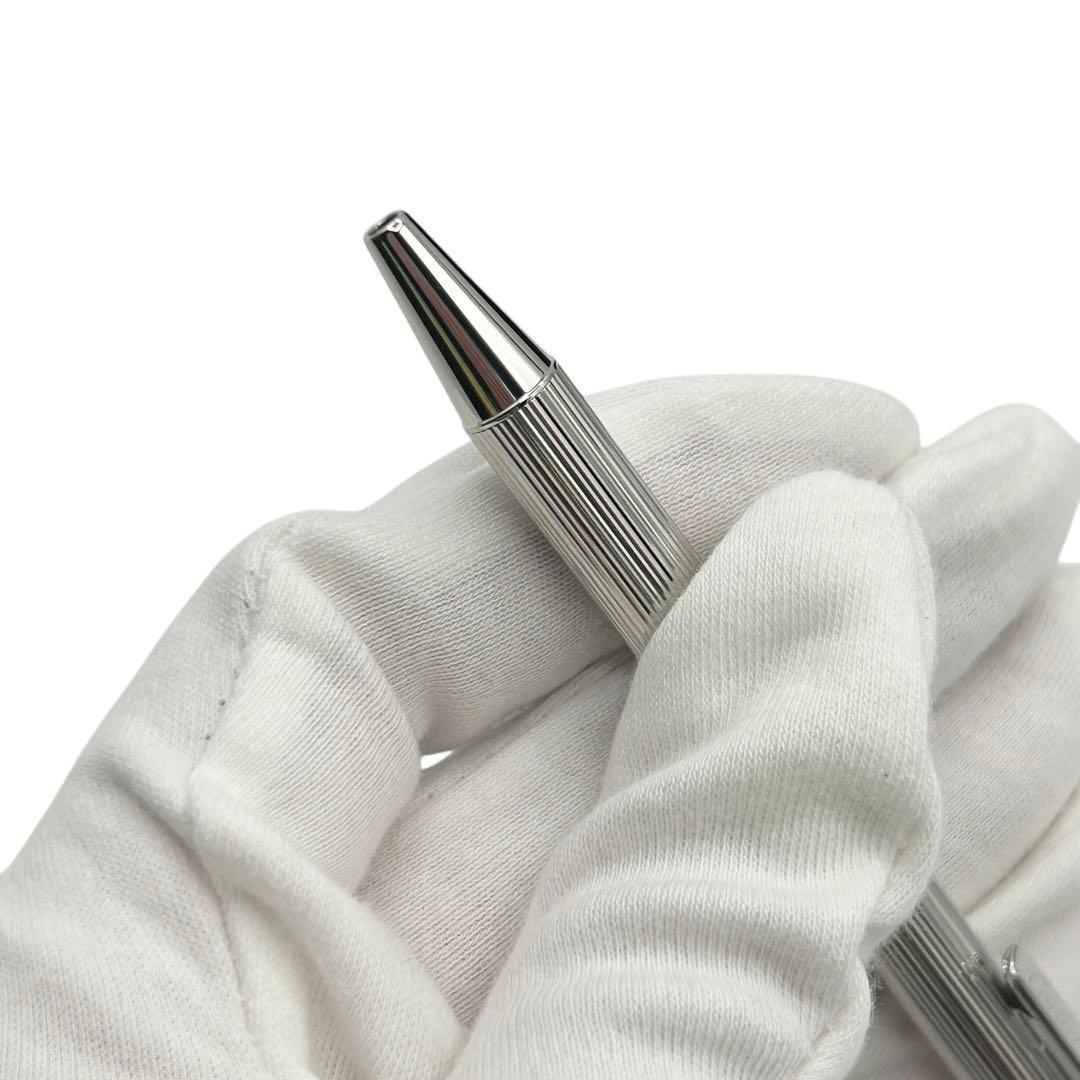 【りり】　未使用　Cartier ボールペン シルバー インク黒　箱付き