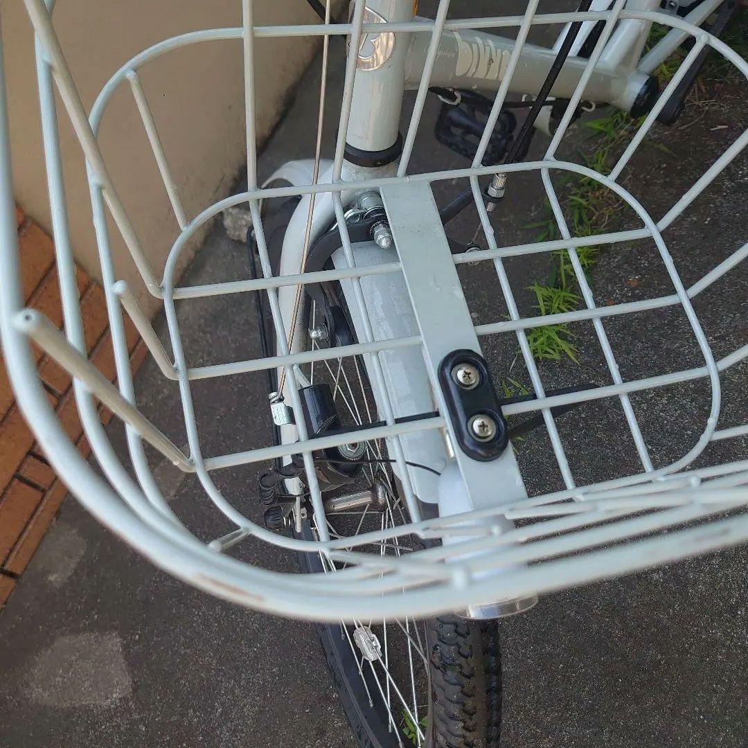 bikke 子供用自転車 グレー 前面バスケット付き