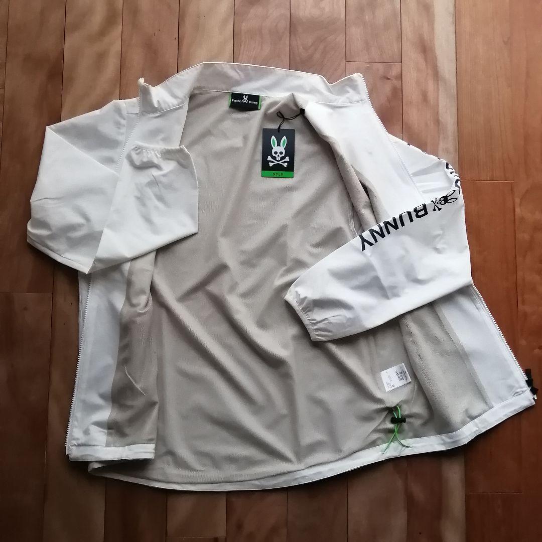 サイコバニー ストレッチブルゾン ウィンドブレーカー XL ホワイト タグ付