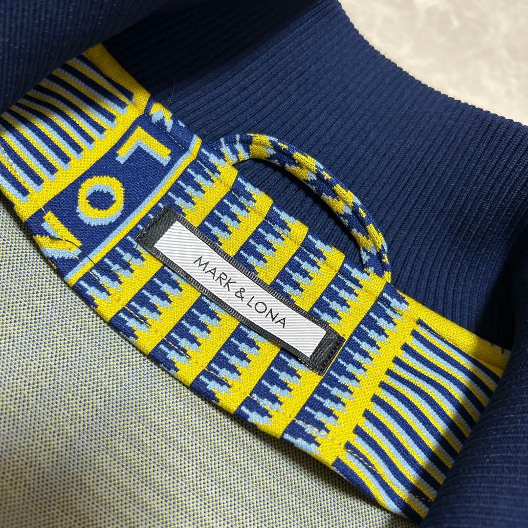 マークアンドロナ★総柄★スター★スカル★ハーフジップ【メンズ サイズ48（L）】