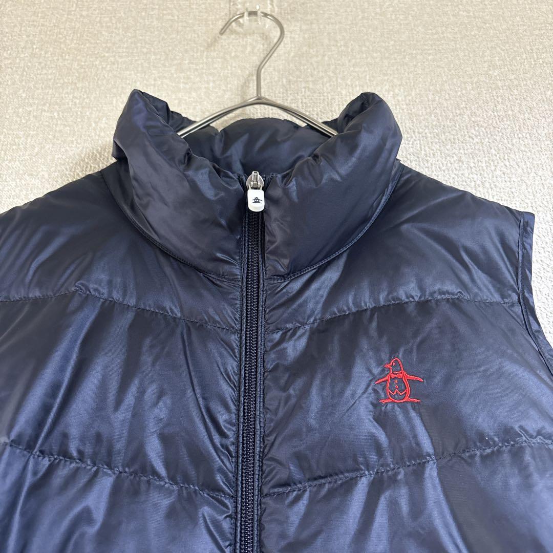 Munsingwear ダウン　ノースリーブワンピース ゴルフウェア　ネイビー