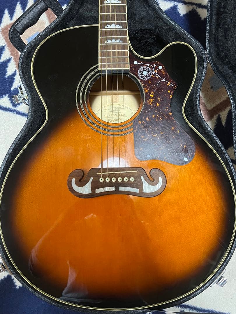 エピフォン　ハードケース付き　EJ-200CE/VS アコースティック