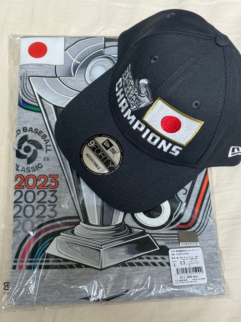 WBC 2023 優勝記念キャップ、シャツセット