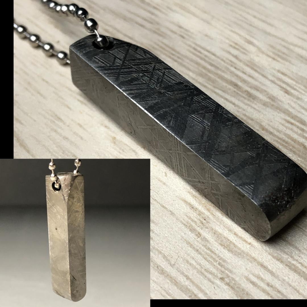 ムオニオナルスタ隕石　メッキ処理済み　ペンダント　 鉄隕石　重さ約29ｇ