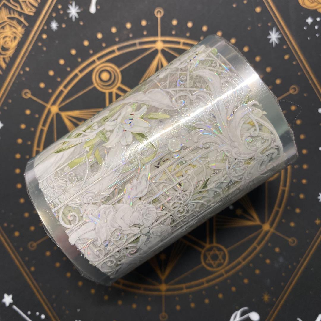 【D】海外　10m巻　貝殻光/貝殻金マスキングテープ　人物系/お花系/景色系