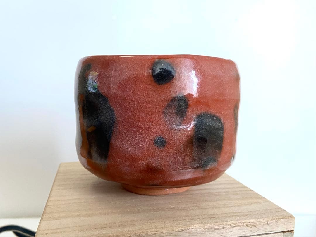 佐々木昭楽作　赤楽　赤茶碗　覚入写し
