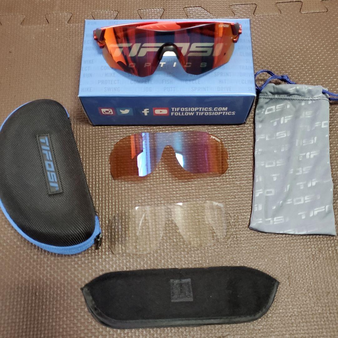 TIFOSI ティフォージ　スポーツサングラス オレンジ/レッド