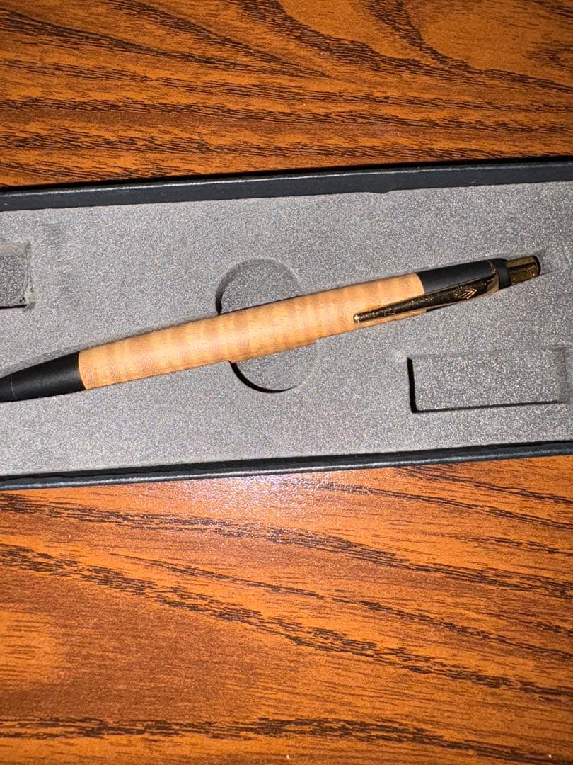 お*腐様 野原工芸カーリーチーク縮杢　　　　　　　　工房楔スタビライズウッド楓虎