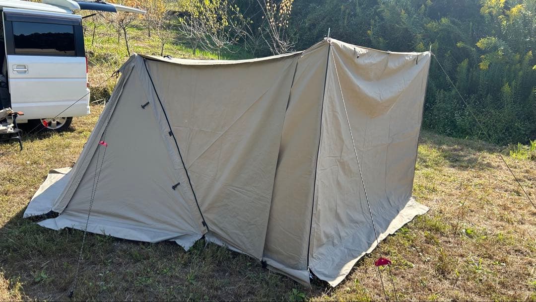 FIELDOOR パップテント TC 320 （サイドシート +前幕付き）