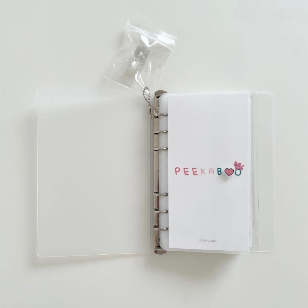 恵美　韓国　バインダー　カバー　貯金　現金管理　リボン　プレート　リフィル