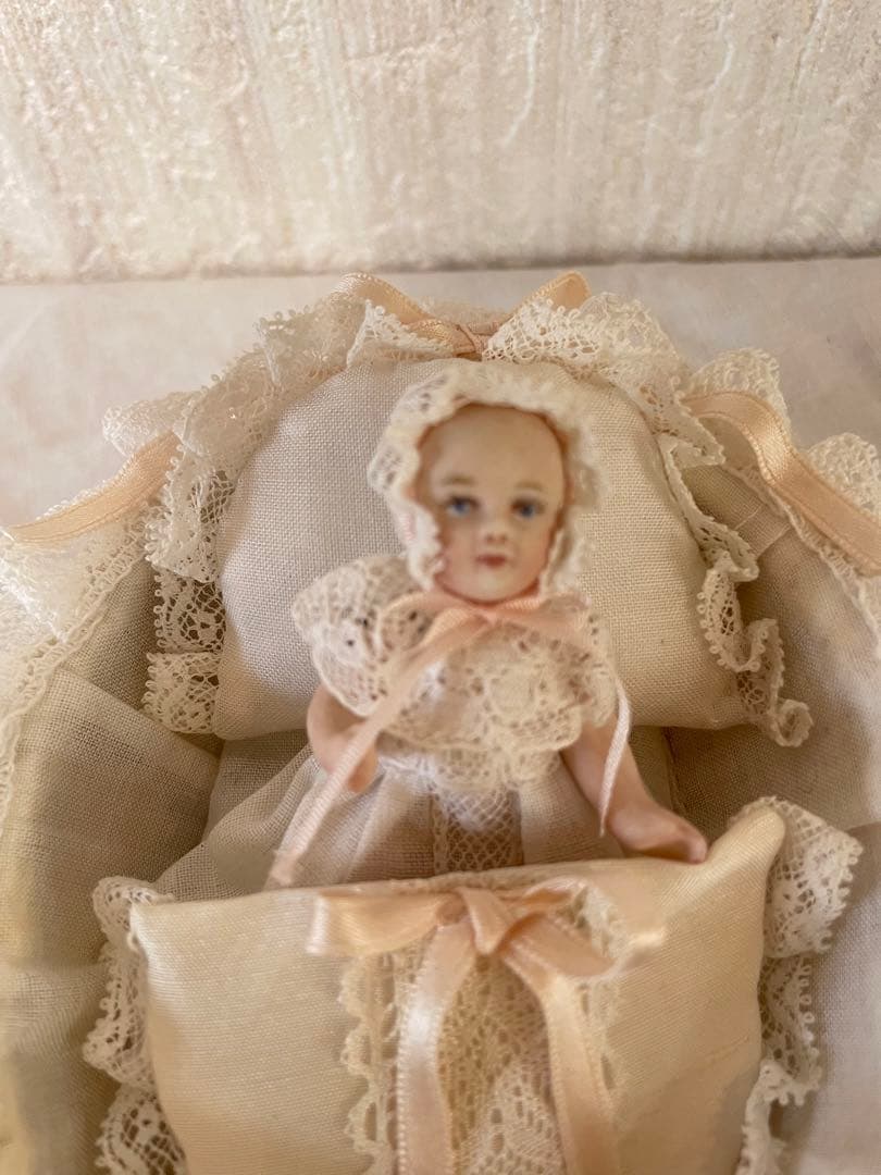 ビスクドール21 ベッド ミニョネット ヴィンテージ ベビー 赤ちゃん