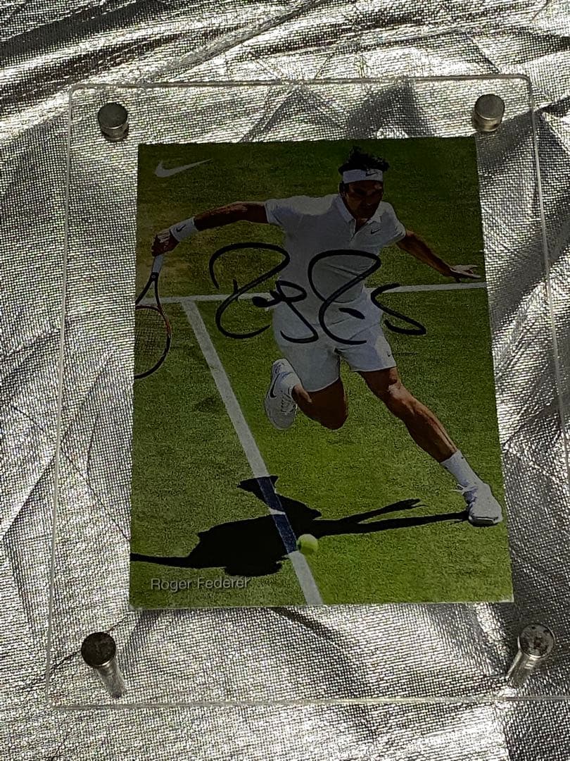 ロジャーフェデラー 直筆サイン カード NIKE