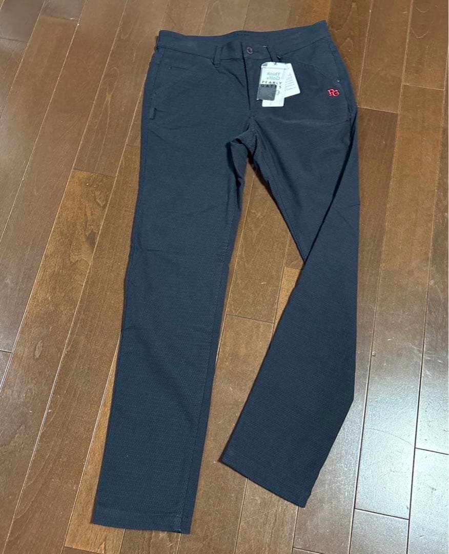 パーリーゲイツ　T/Cドビーピラミッド柄濃紺パンツサイズ4