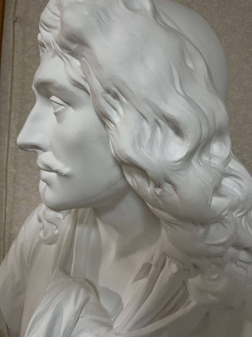 堀石膏制作（石膏像ドットコム）石膏像 モリエール 胸像 85cm 美品