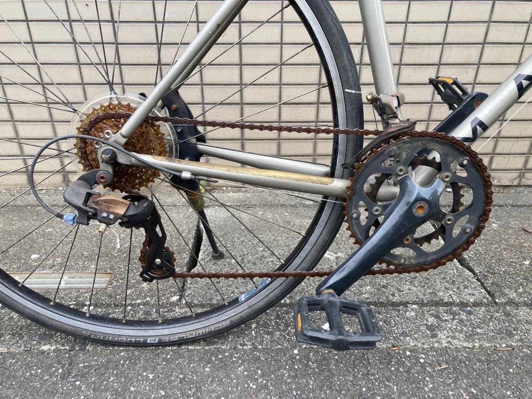 マリン ノバト MARIN NOVATO 前2×後8速 クロモリ フラットバー