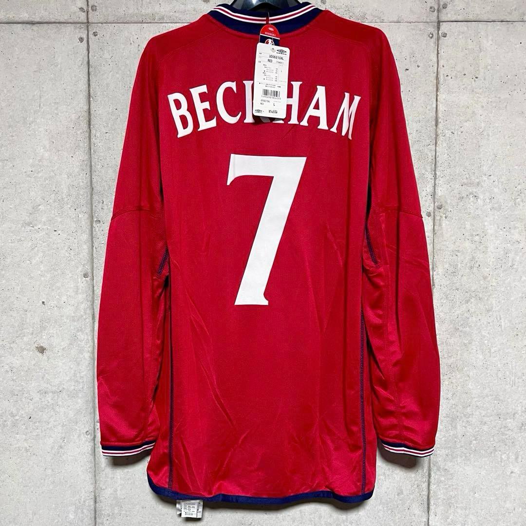 【新品/タグ付き】2002日韓W杯 イングランド代表 ♯7 ベッカム【Lサイズ】