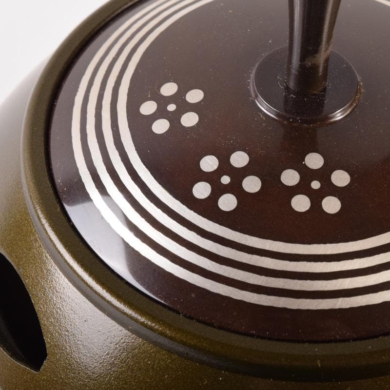 人間国宝　加賀象嵌作家　中川衛作　花文銀象嵌　香りの器　共箱　D　R7776