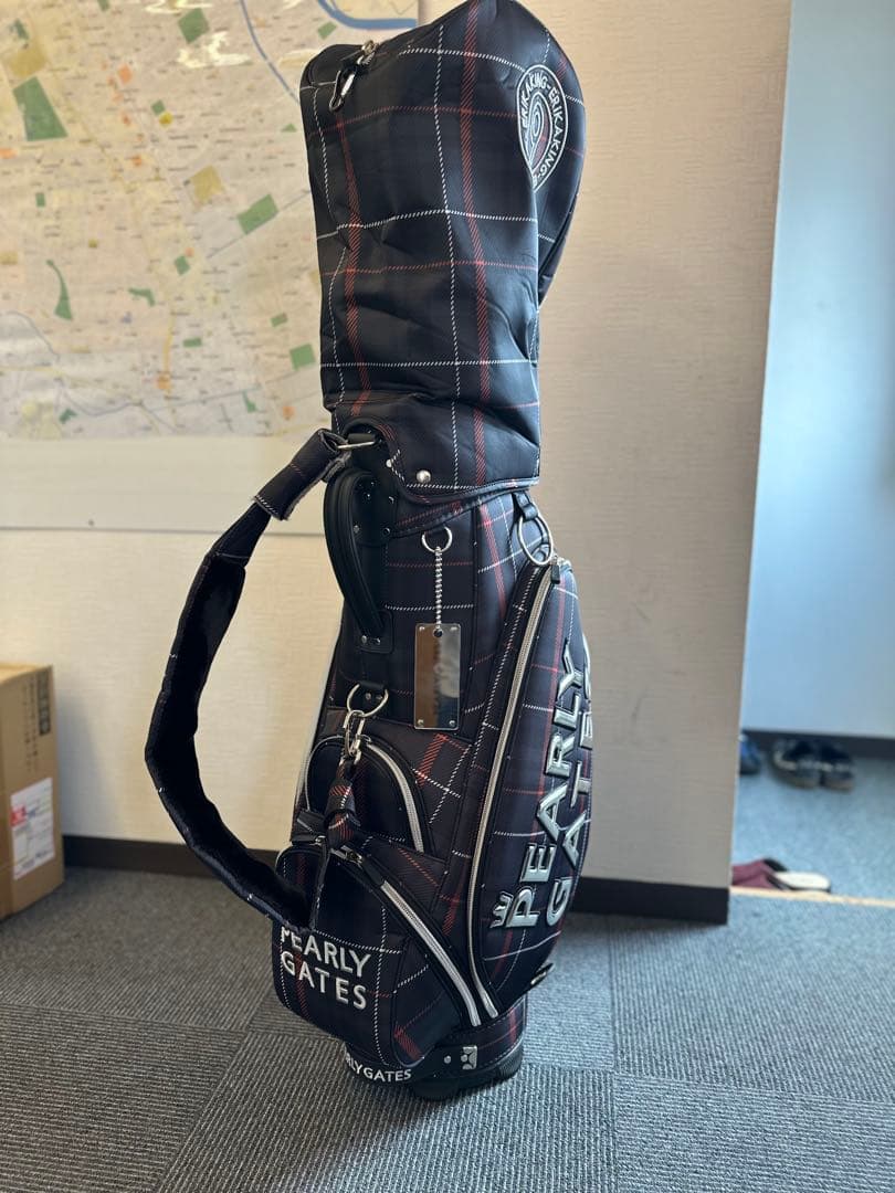 PEARLY GATES チェック柄キャディバッグ 原英莉花　限定品