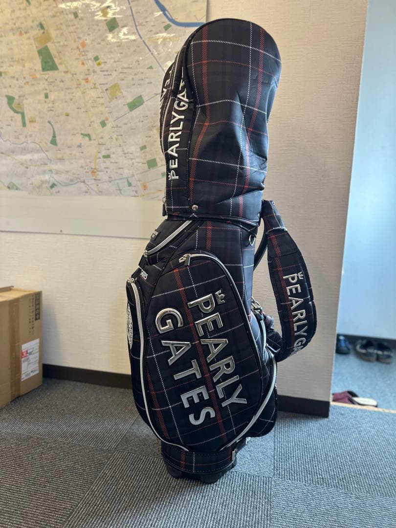 PEARLY GATES チェック柄キャディバッグ 原英莉花　限定品