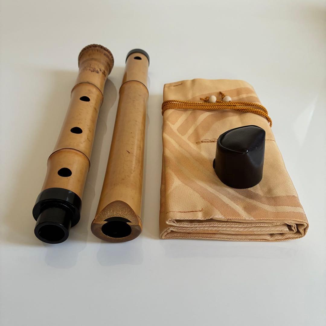 尺八　２代目河野玉水　都山流２尺１寸正寸管(伝統調律)