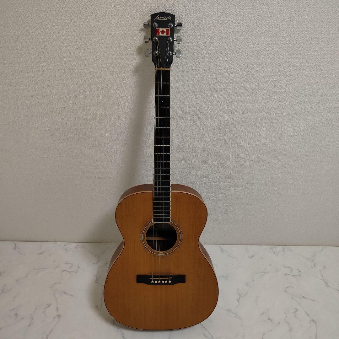【カナダ製】ラリビーOM−03-Eアコースティックギター 純正 ハードケース付き