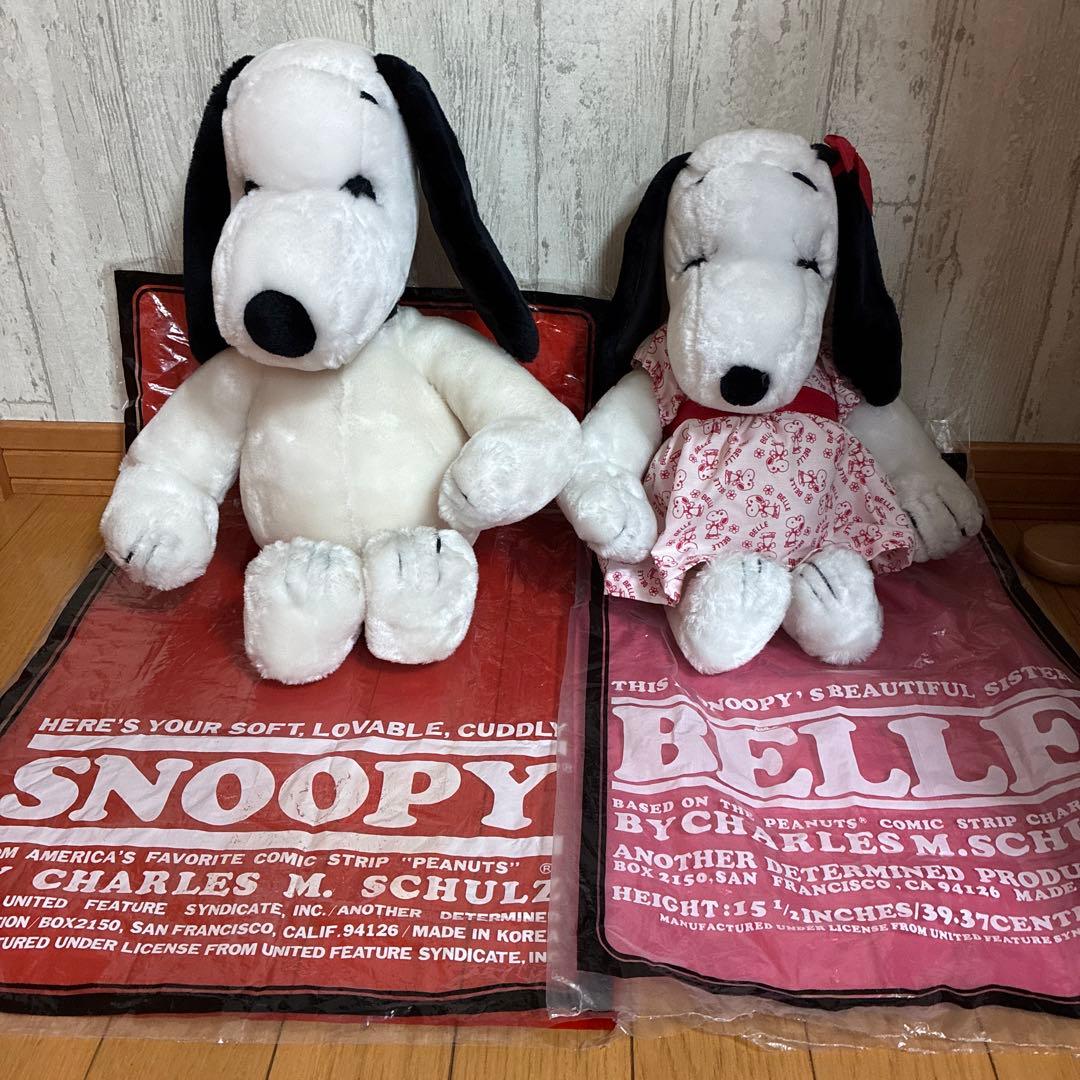 レトロ　ヴィンテージ　スヌーピー　ベル　女の子　ぬいぐるみ