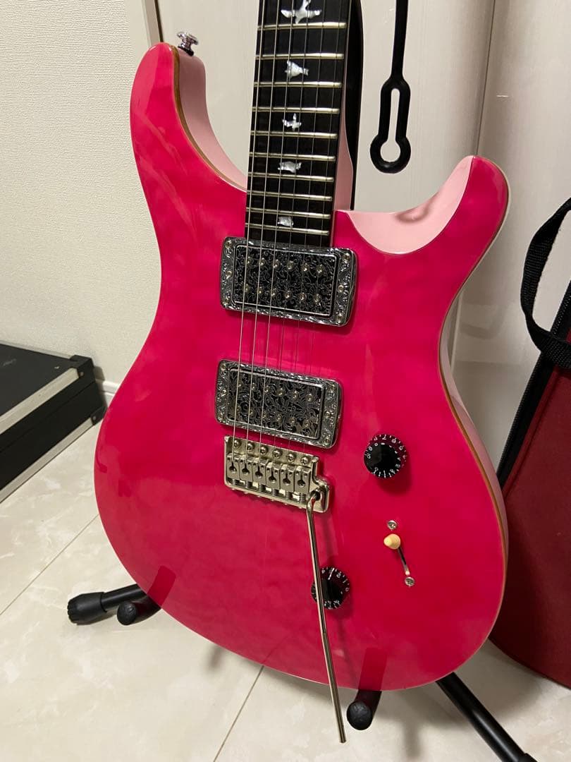 美品　PRS SE Custom 24 （改）エレキギター ボニーピンク