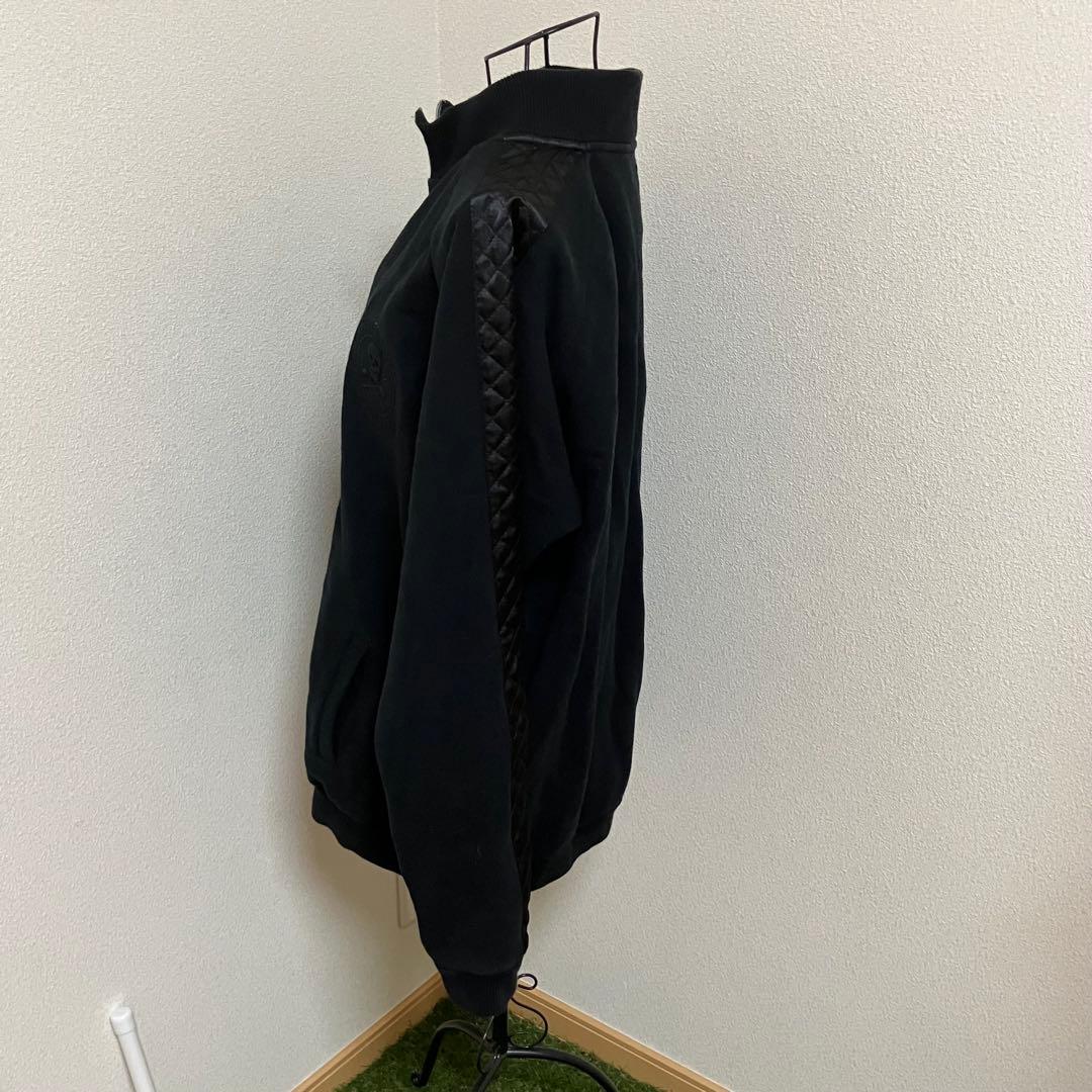 MARK&LONA マークアンドロナ ブルゾン XL黒スカルキルティング袖