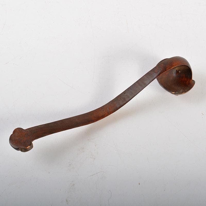 中国　唐木紅木彫刻　如意　置物　C　6694E