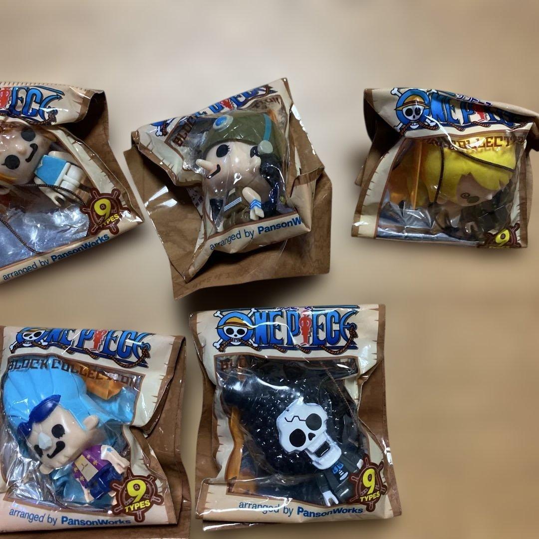 ワンピース ナッチャン ブロックコレクション　ストラップ 9種類•12種類