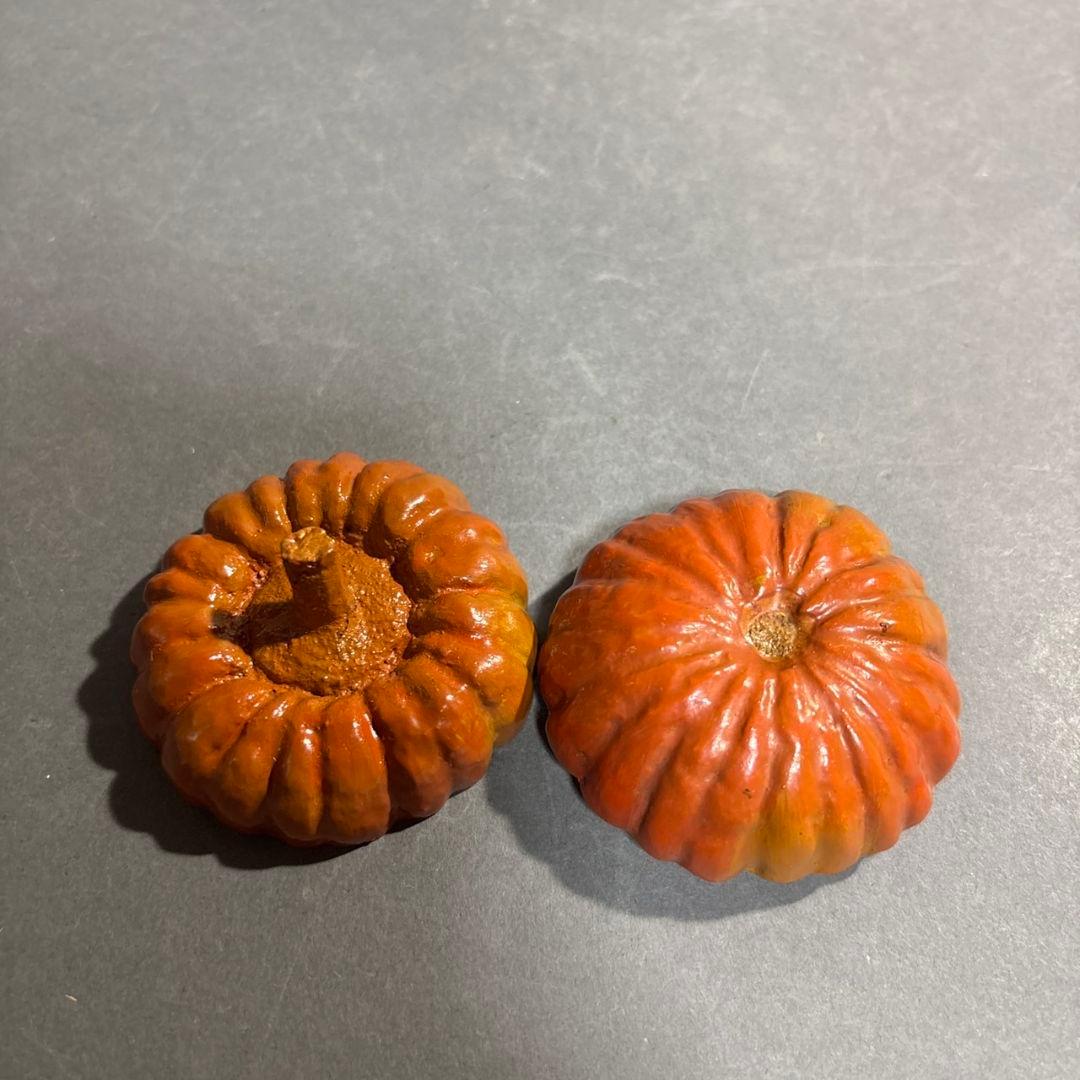 國田領治　長斎　南瓜　香合　共箱