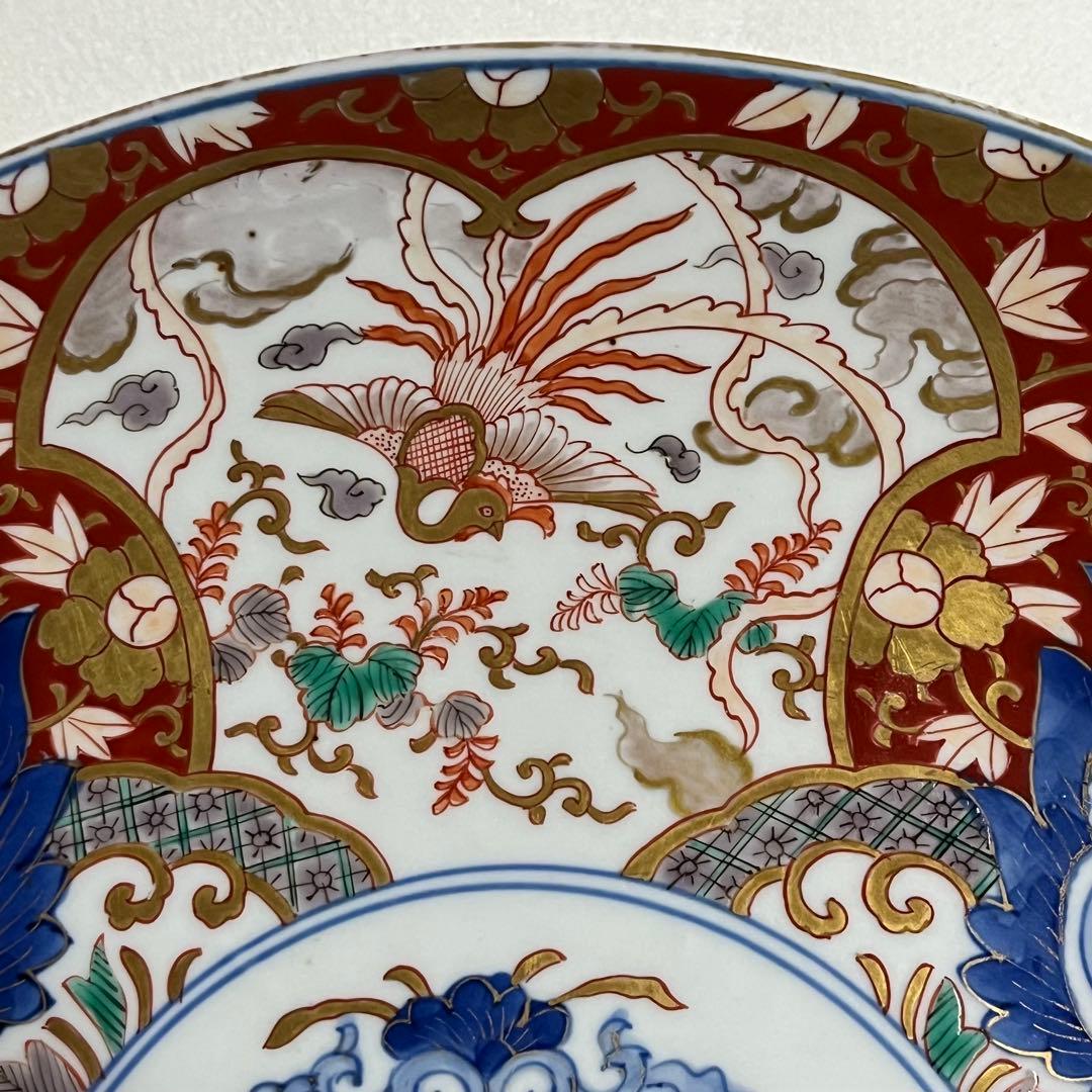 悲劇の精磁会社/大皿/明治伊万里/有田焼/￼径36cm