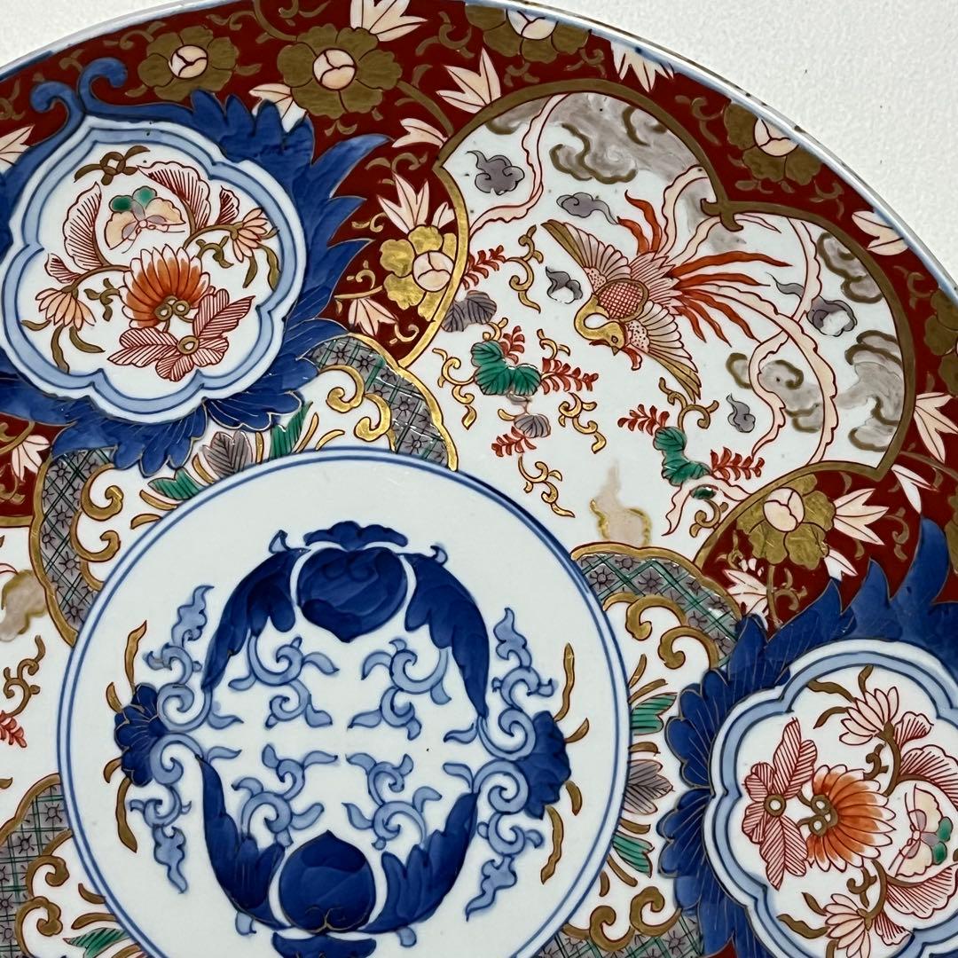 悲劇の精磁会社/大皿/明治伊万里/有田焼/￼径36cm