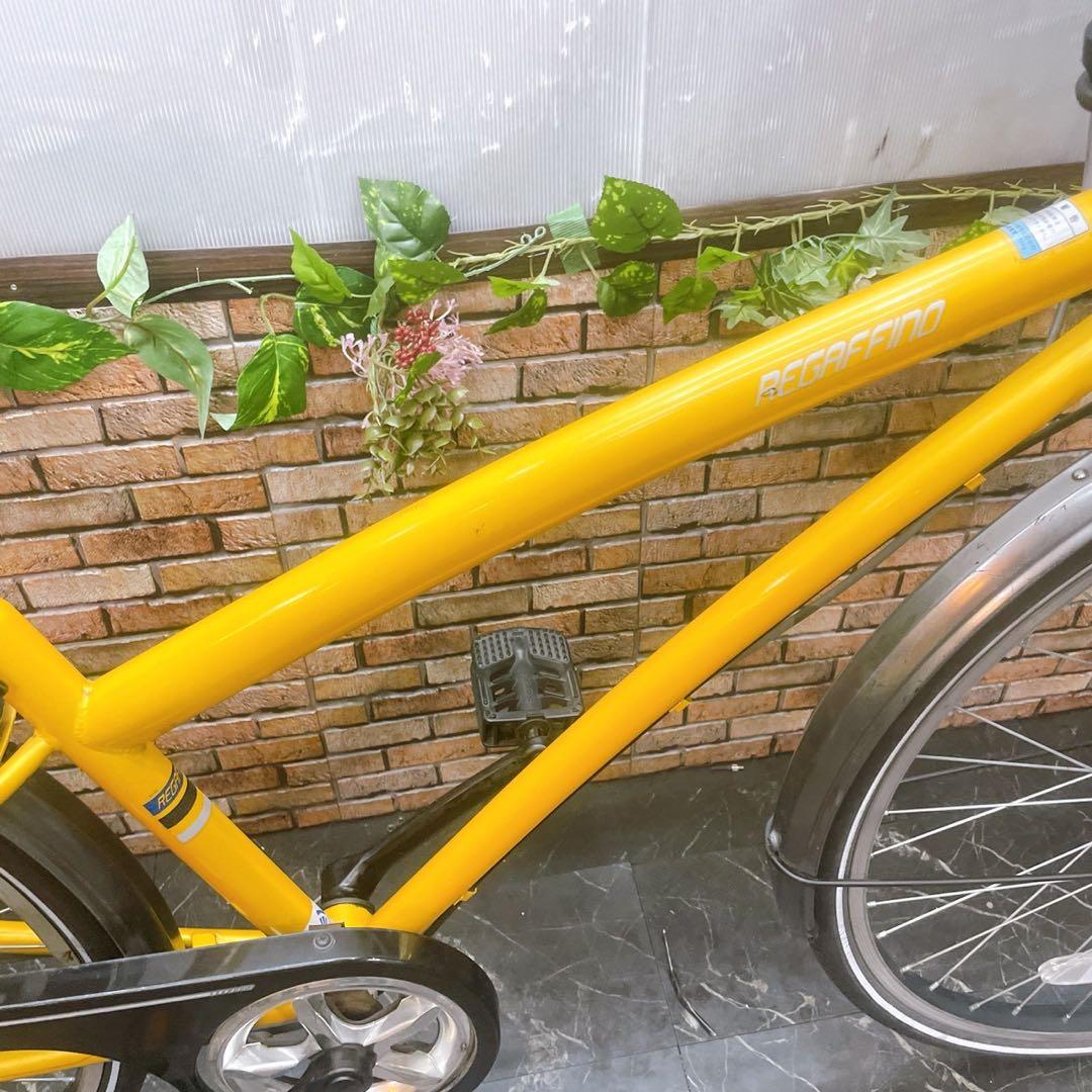 引き取り価格【52】一般車 シティー車 REGAFFINO イエロー 26インチ