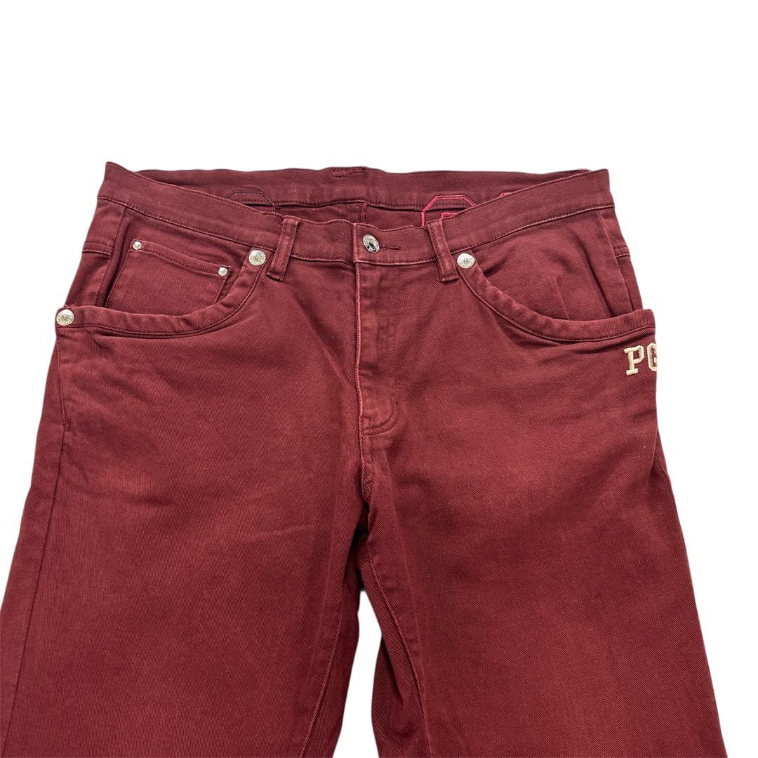 パーリーゲイツ　大きいサイズ　6/LL ロングパンツ　ボルドー　オールシーズン