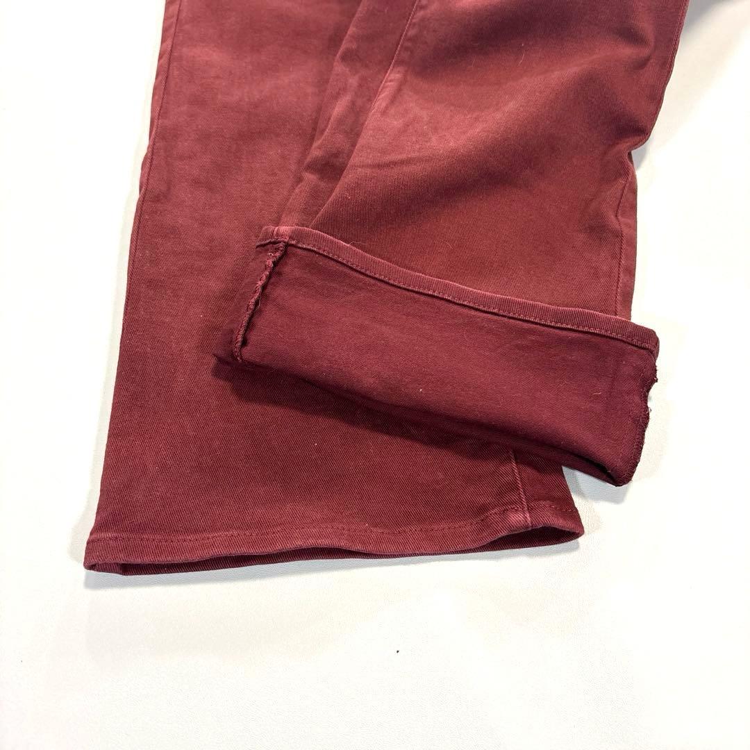 パーリーゲイツ　大きいサイズ　6/LL ロングパンツ　ボルドー　オールシーズン