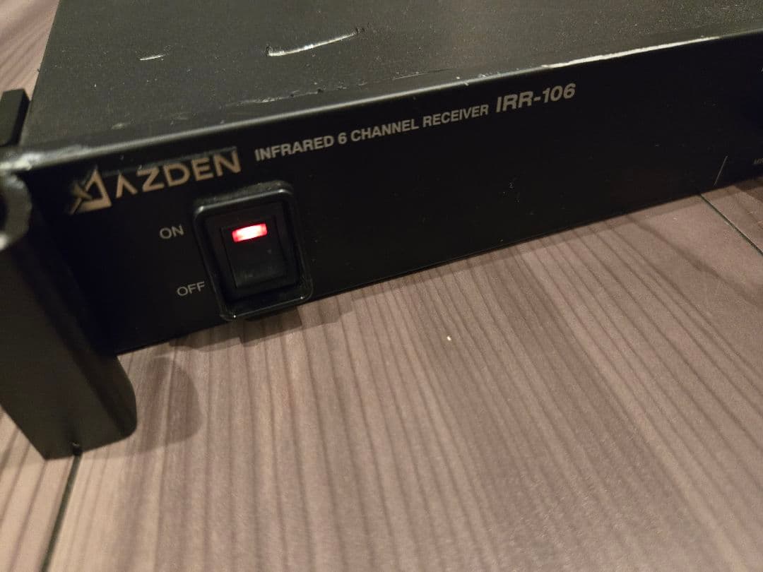 【AZDEN】アズデンダイナミックマイクロフォンIRH-56受信機充電器セット