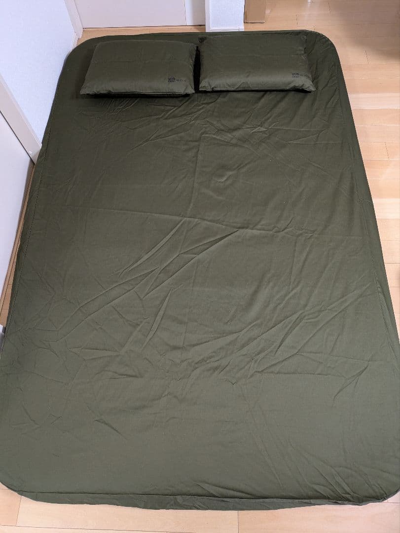 WAQ リラクシングキャンプマット オリーブ ピロー付