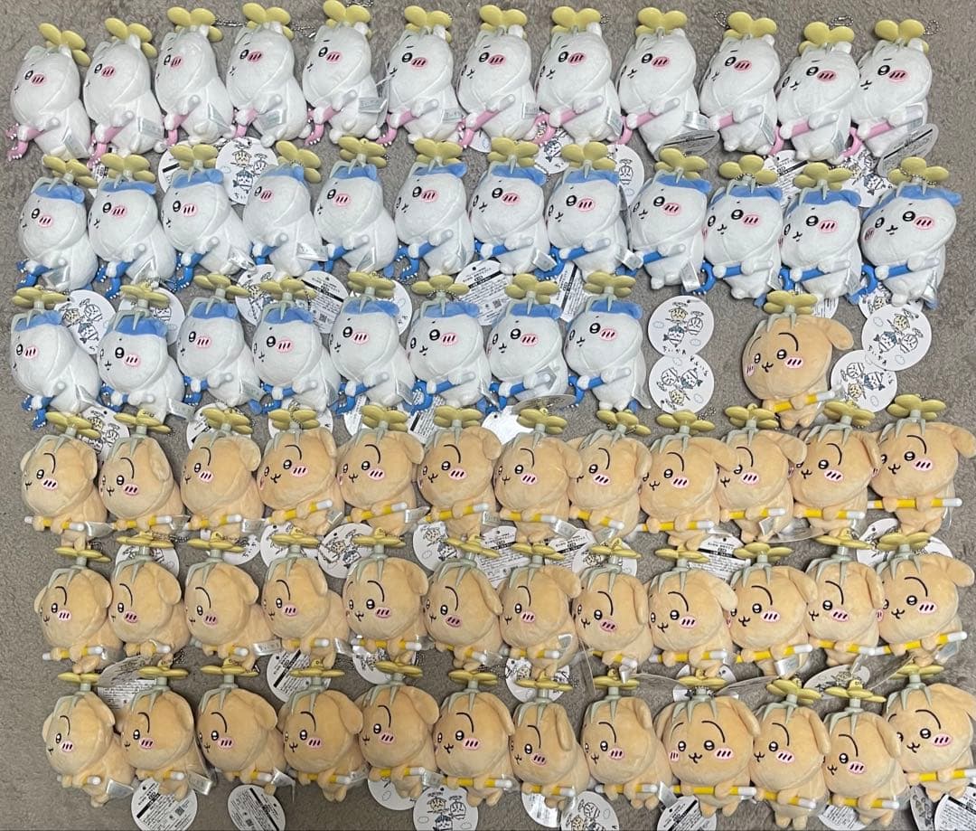 全てタグ付き　69体セット！　討伐マスコット　ちいかわ　ハチワレ　うさぎ