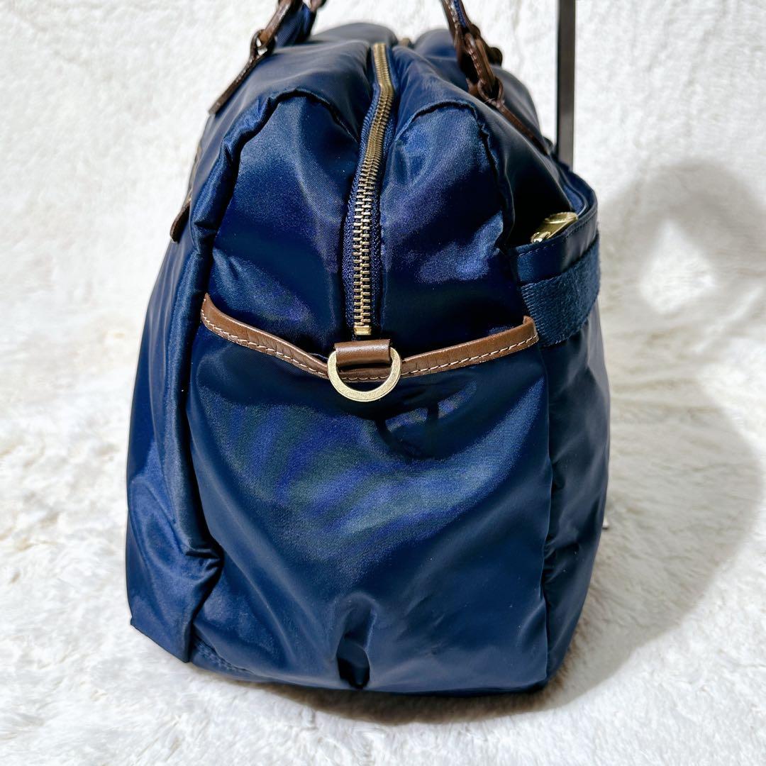 マッキントッシュフィロソフィー ネイビー ナイロン ボストンバッグ2WAY