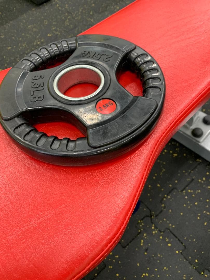 50mm 3グリップラバープレート　2,5㎏8枚