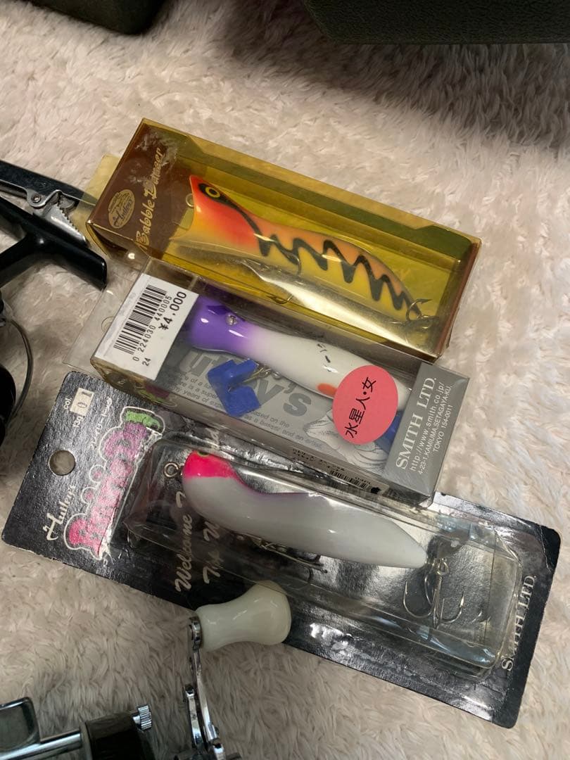 ルアー　オールド　スミス　ハトリーズ　　リール　タックルボックス