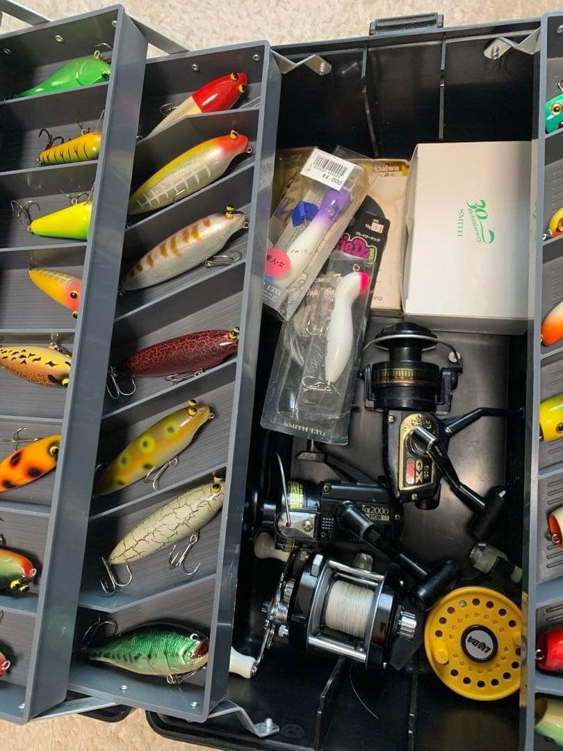 ルアー　オールド　スミス　ハトリーズ　　リール　タックルボックス