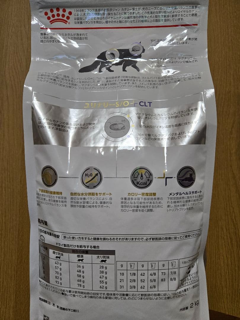 ロイヤルカナン　ユリナリーS/O+CLT　猫用