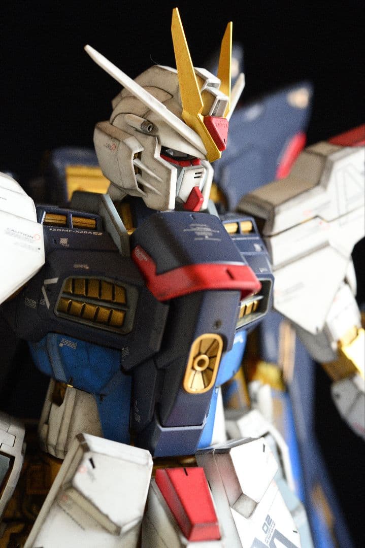 完成品PGストライクフリーダムガンダム/エアブラシ部分塗装・パステルシャドウ仕上