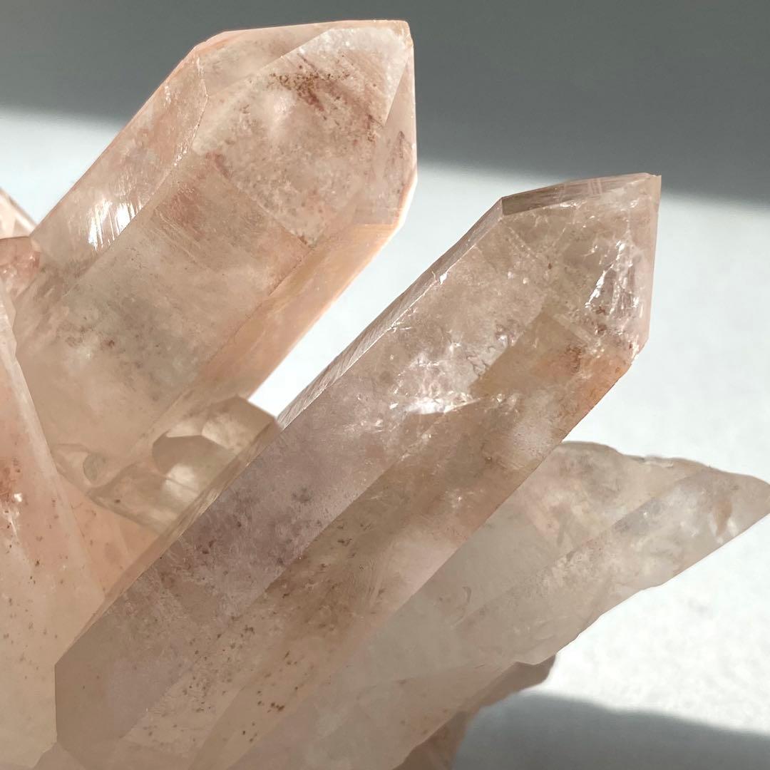 【 天然石 ピンク リチウム クォーツ クラスター 原石 ブラジル産 】