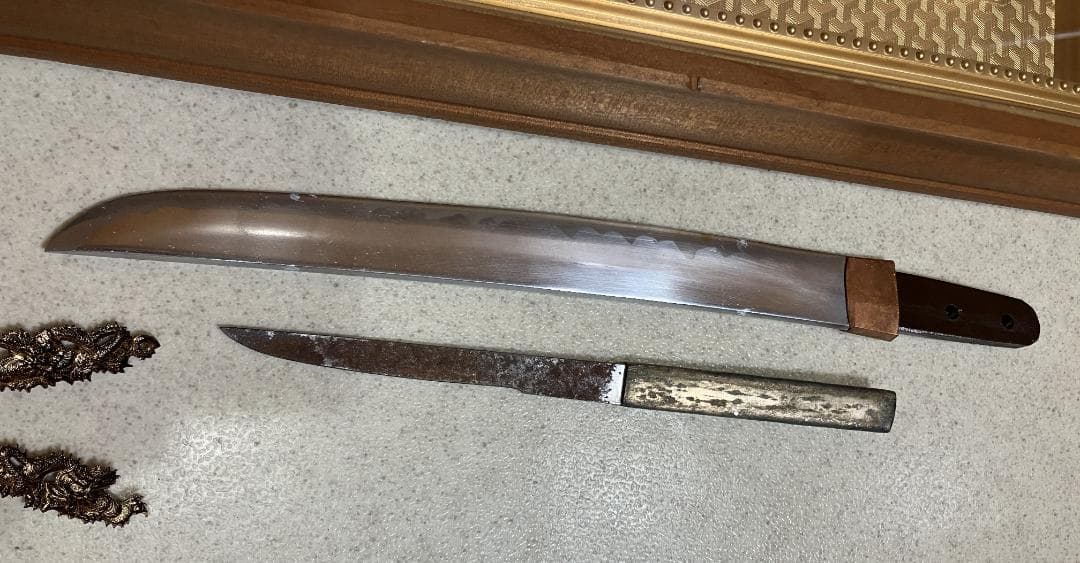 レプリカ　刀剣額　鍔　模造刀