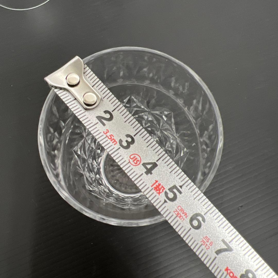 激レア品　バカラ手彫切子カットグラス5客　共箱　東Y7-0918⭐︎1Fトニウサ
