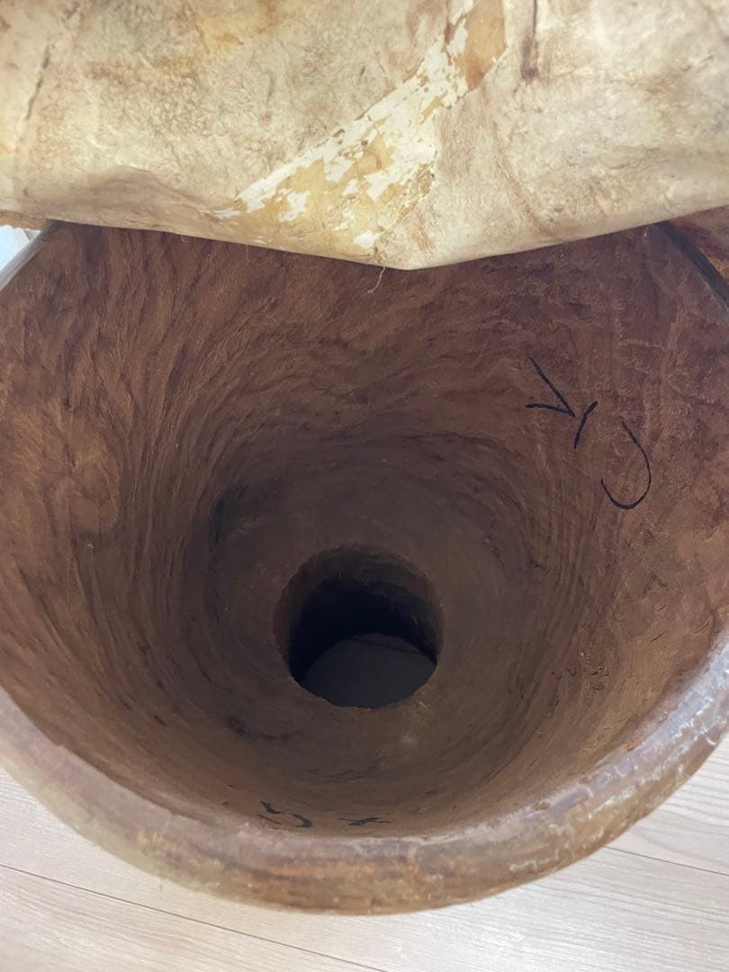 アフリカ 民族 打楽器 大型 ジャンベ 高さ63cm 打面32cm