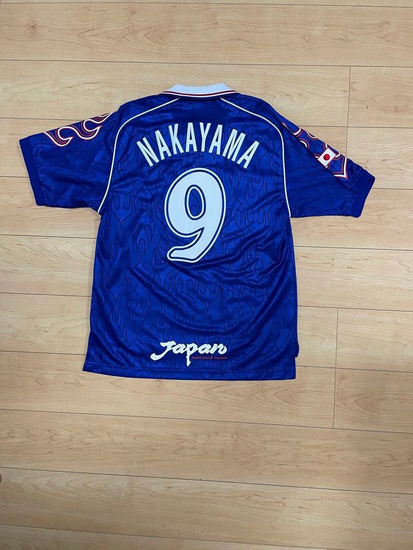 日本代表 ユニフォーム 1998年 フランスＷ杯 中山雅史 #9 Ｌ